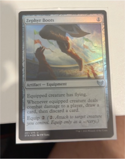2021 Magic: The Gathering #261 Zephyr Boots — front