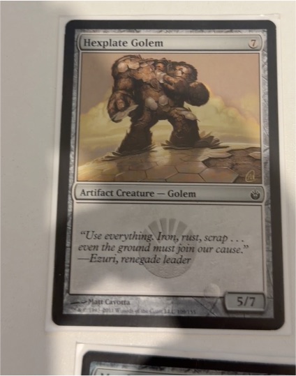 2011 Magic: The Gathering Mirrodin Besieged #109 Hexplate Golem — front