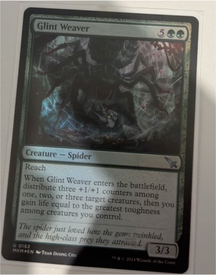 2024 Magic: The Gathering #162 Glint Weaver — front