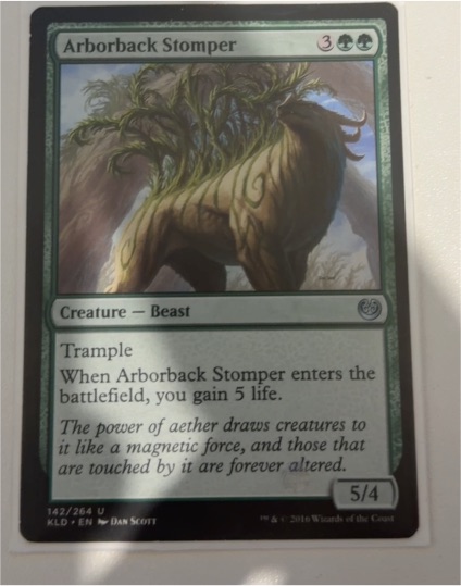 2016 Magic: The Gathering Kaladesh #142 Arborback Stomper — front