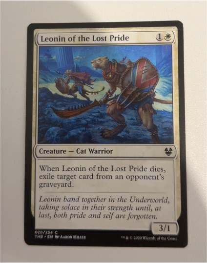 2020 Magic: The Gathering #28 Leonin of the Lost Pride — front