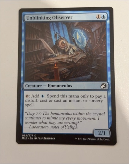 2021 Innistrad: Midnight Hunt #82 Unblinking Observer — front