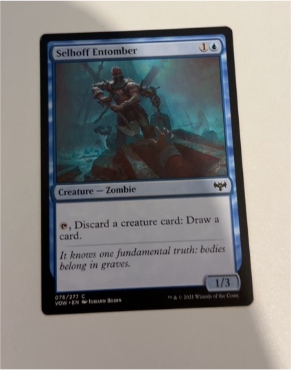 2021 Magic: The Gathering Innistrad: Crimson Vow #76 Selhoff Entomber — front