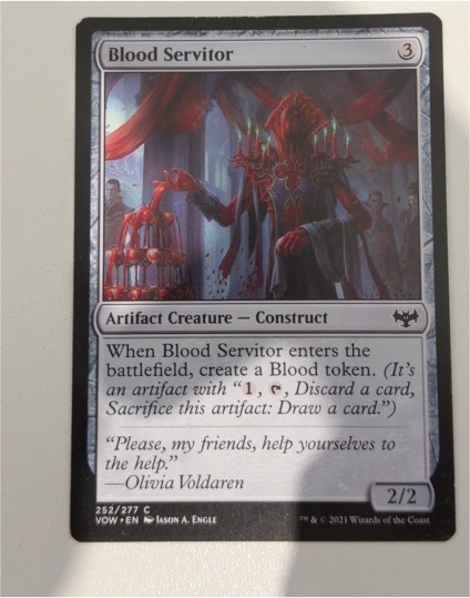 2021 Innistrad: Crimson Vow #252 Blood Servitor — front