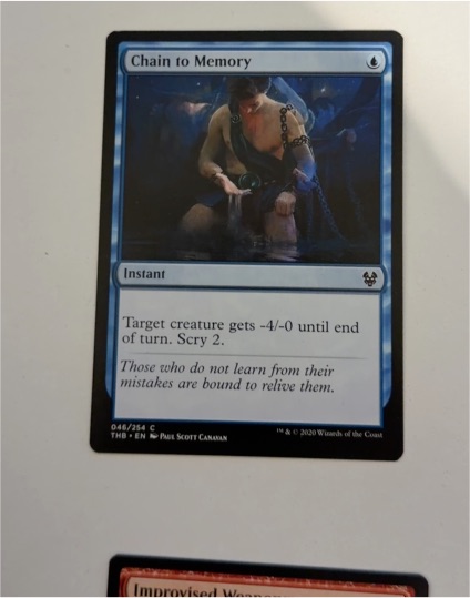 2020 Magic: The Gathering #46 Chain to Memory — front