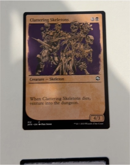 2021 Adventures in the Forgotten Realms #312 Clattering Skeletons — front