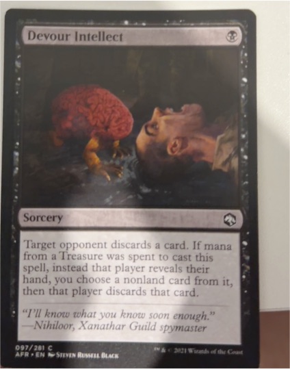 2021 Magic: The Gathering #97 Devour Intellect — front