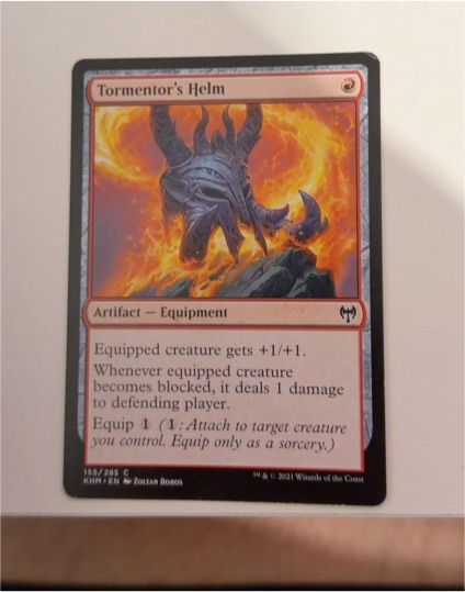 2021 Kaldheim #155 Tormentor's Helm — front