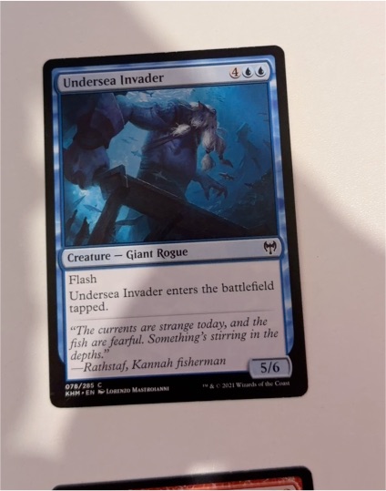 2021 Magic: The Gathering Kaldheim #78 Undersea Invader — front