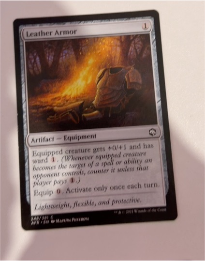 2021 Magic: The Gathering Adventures in the Forgotten Realms #248 Leather Armor — front
