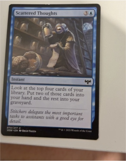 2021 Magic: The Gathering Innistrad: Crimson Vow #74 Scattered Thoughts — front