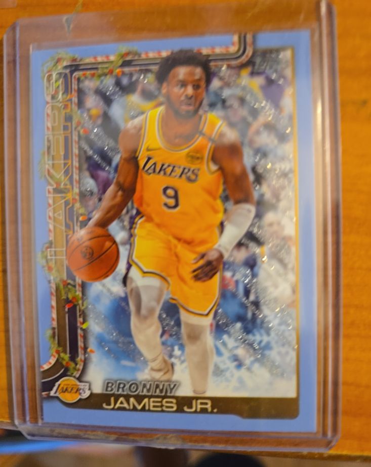 2025-26 Topps Holiday #H121 Bronny James Jr. — front