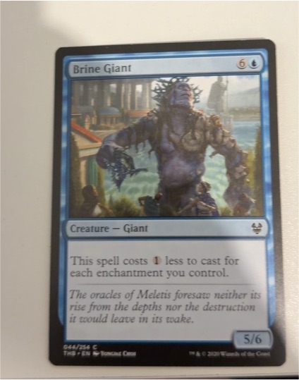 2020 Magic: The Gathering #44 Brine Giant — front
