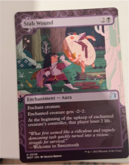 2023 Wilds of Eldraine: Enchanting Tales #36 Stab Wound — front