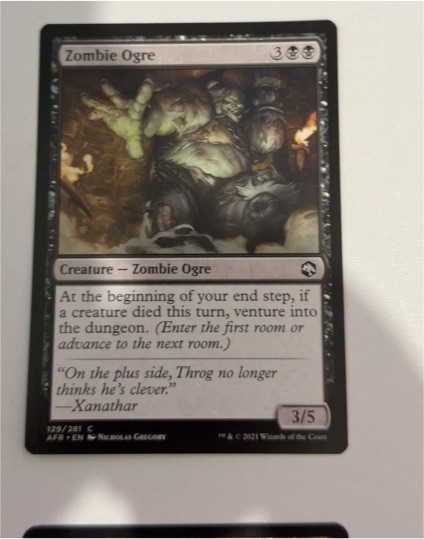 2021 Magic: The Gathering Adventures in the Forgotten Realms #129 Zombie Ogre — front