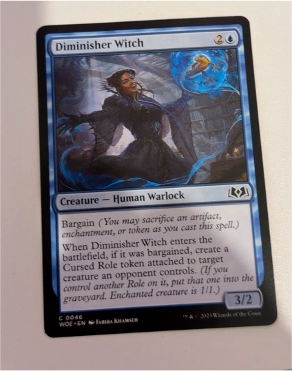 2023 Wilds of Eldraine #46 Diminisher Witch — front