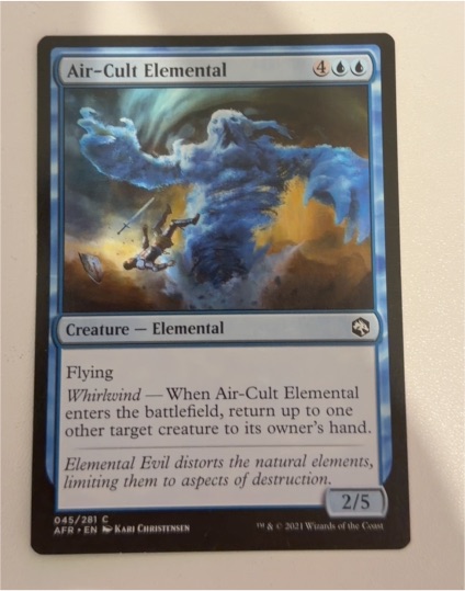 2021 Magic: The Gathering #45 Air-Cult Elemental — front