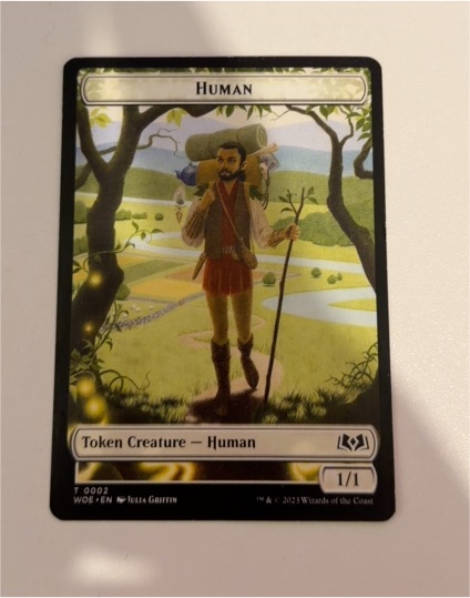2023 Wilds of Eldraine #0002 Human Token — front