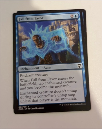 2020 Magic: The Gathering Commander Legends #68 Fall from Favor — front