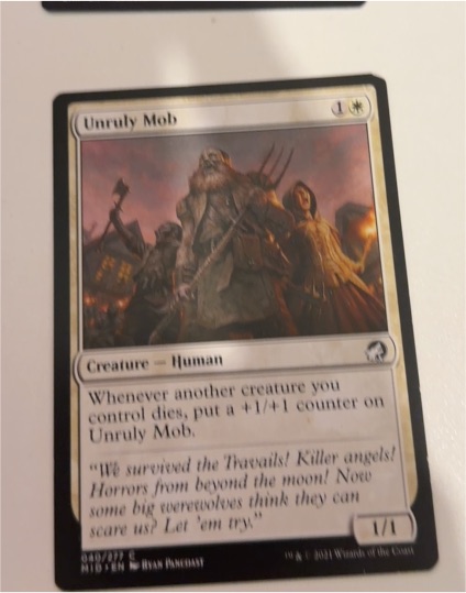 2021 Magic: The Gathering Innistrad: Midnight Hunt #40 Unruly Mob — front