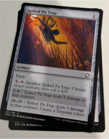 2021 Adventures in the Forgotten Realms #251 Spiked Pit Trap — front