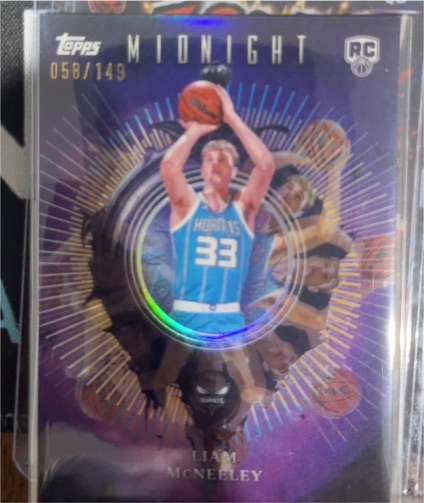 2025-26 Topps Midnight #058 Liam McNeeley — front