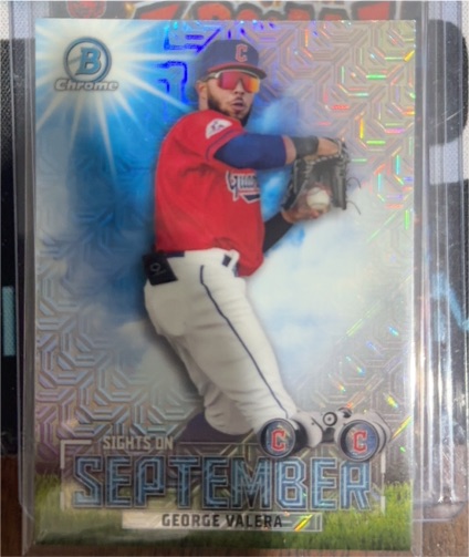2023 Bowman Chrome #SOS-9 George Valera Sights on September Mojo — front