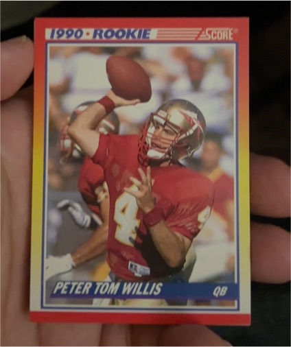 1990 Score #656 Peter Tom Willis Rookie — front