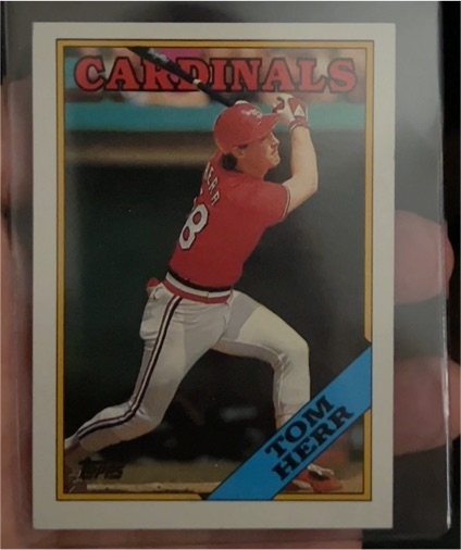 1988 Topps #310 Tom Herr — front