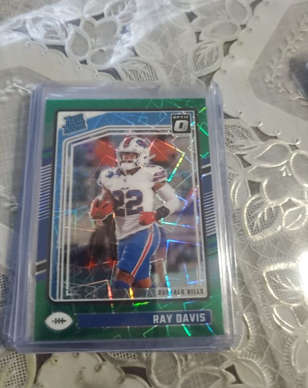 2024 Panini Donruss Optic #283 Ray Davis Green Velocity — front