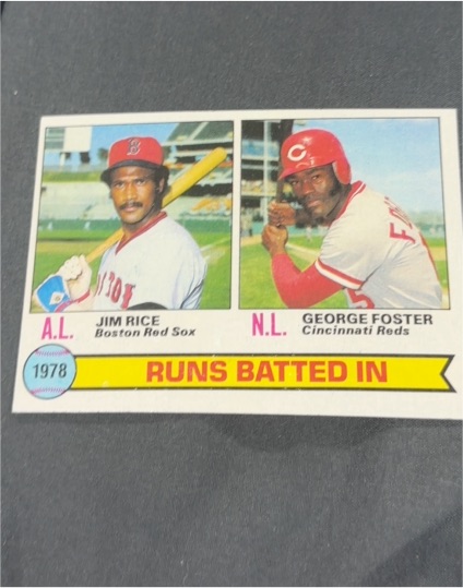 1979 Topps #3 Jim Rice and George Foster Runs Batted In Leaders — front