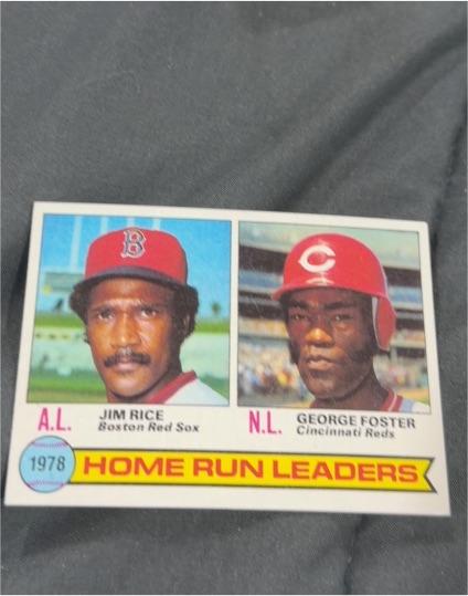 1979 Topps #2 1978 Home Run Leaders Jim Rice / George Foster — front