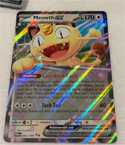 2026 Pokémon #062 Meowth EX — front