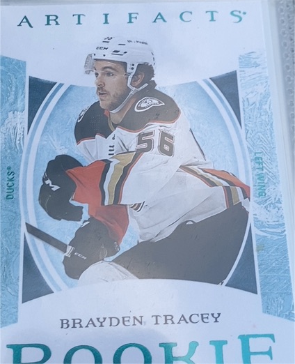 2022-23 Upper Deck Artifacts #182 Brayden Tracey Rookie — front