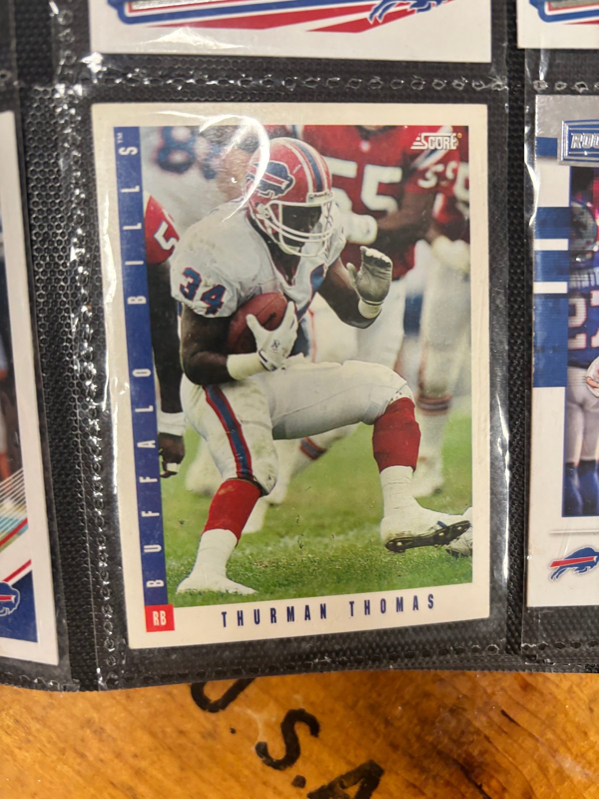 1990 Score #34 Thurman Thomas — front