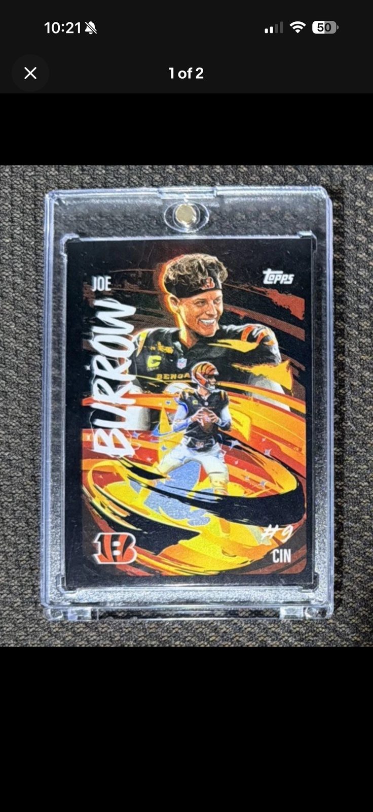 2025 Topps Chrome Ultra Violet #UV-17 Joe Burrow — front