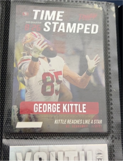 2021 Panini Prestige Time Stamped #TS-GK George Kittle — front