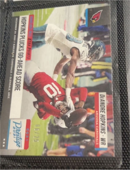 2021 Panini Prestige #HR-DEH DeAndre Hopkins Highlight Reel — front