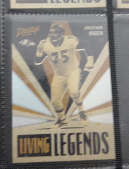 2021 Panini Prestige Living Legends #LL-10 Jonathan Ogden — front