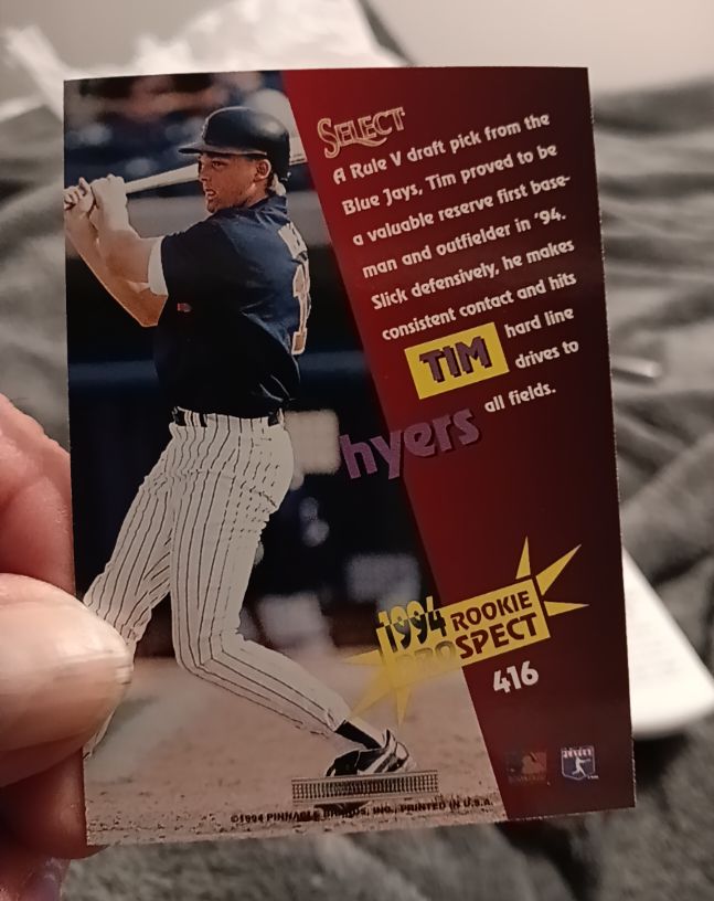 1994 Select #416 Tim Hyers Rookie — front