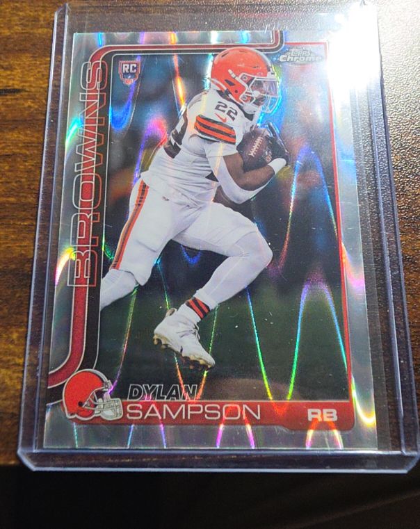 2025 Topps Chrome #308 Dylan Sampson Rookie Refractor — front