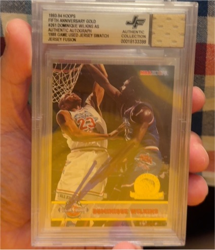 1993-94 Hoops #826 Dominique Wilkins — front