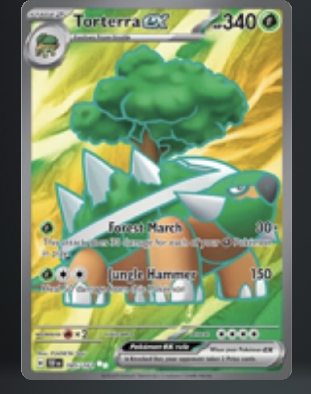 2024 Pokémon SV05: Temporal Forces #185/162 Torterra ex — front