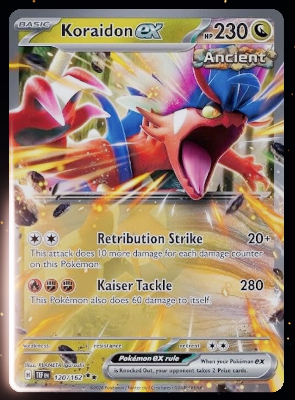 2024 Pokémon Temporal Forces #120 Koraidon ex — front