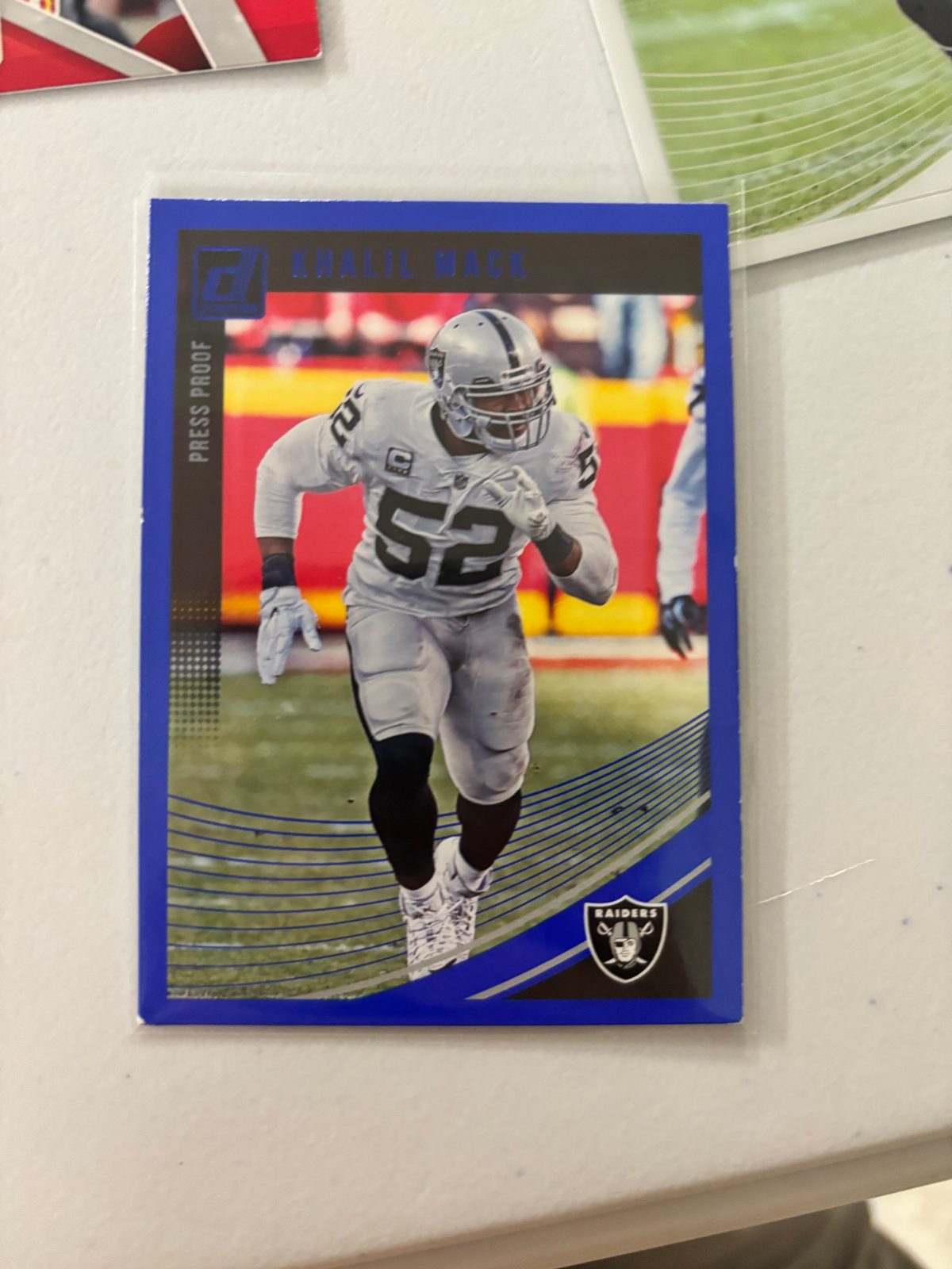 2018 Donruss Press Proof Blue #221 Khalil Mack — front