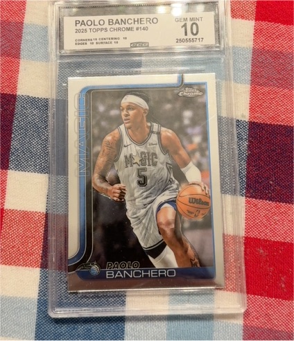 2025 Topps Chrome #140 Paolo Banchero — front