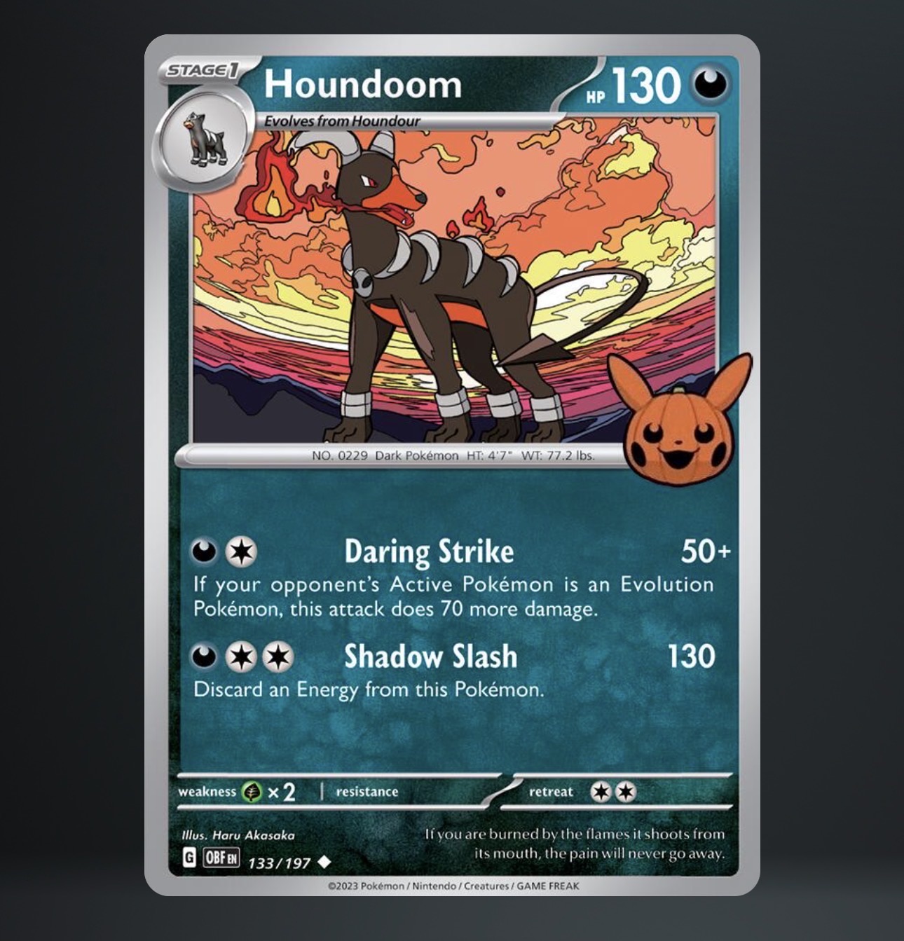 2024 Pokemon Trick or Trade #133 Houndoom — front