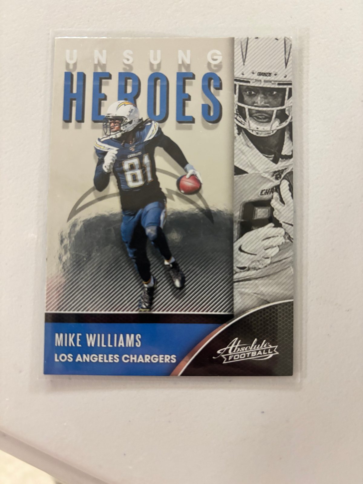 2020 Panini Absolute #UH-MW Mike Williams Unsung Heroes — front