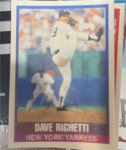 1989 Sportflics #158 Dave Righetti — front