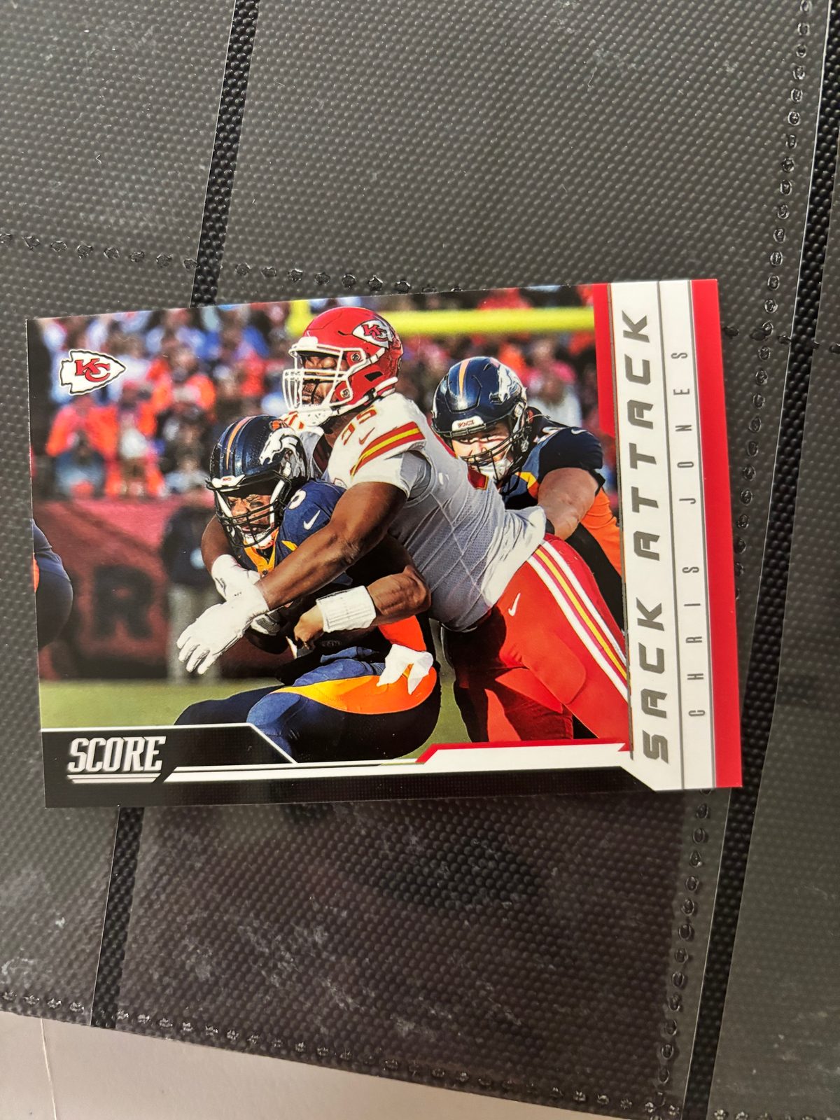 2023 Panini Score #4 Chris Jones Sack Attack — front